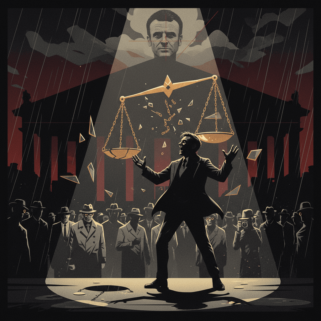 Menaces sur Macron : Ritchy Thibaut fait le show malgré le renvoi de son procès