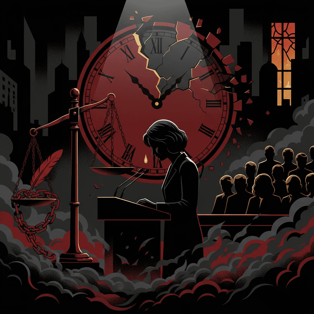 Yaël Braun-Pivet : la minute de silence qui en dit long