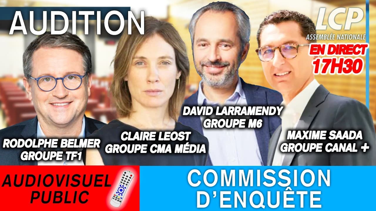 Audiovisuel : les patrons des chaînes sous le feu des députés