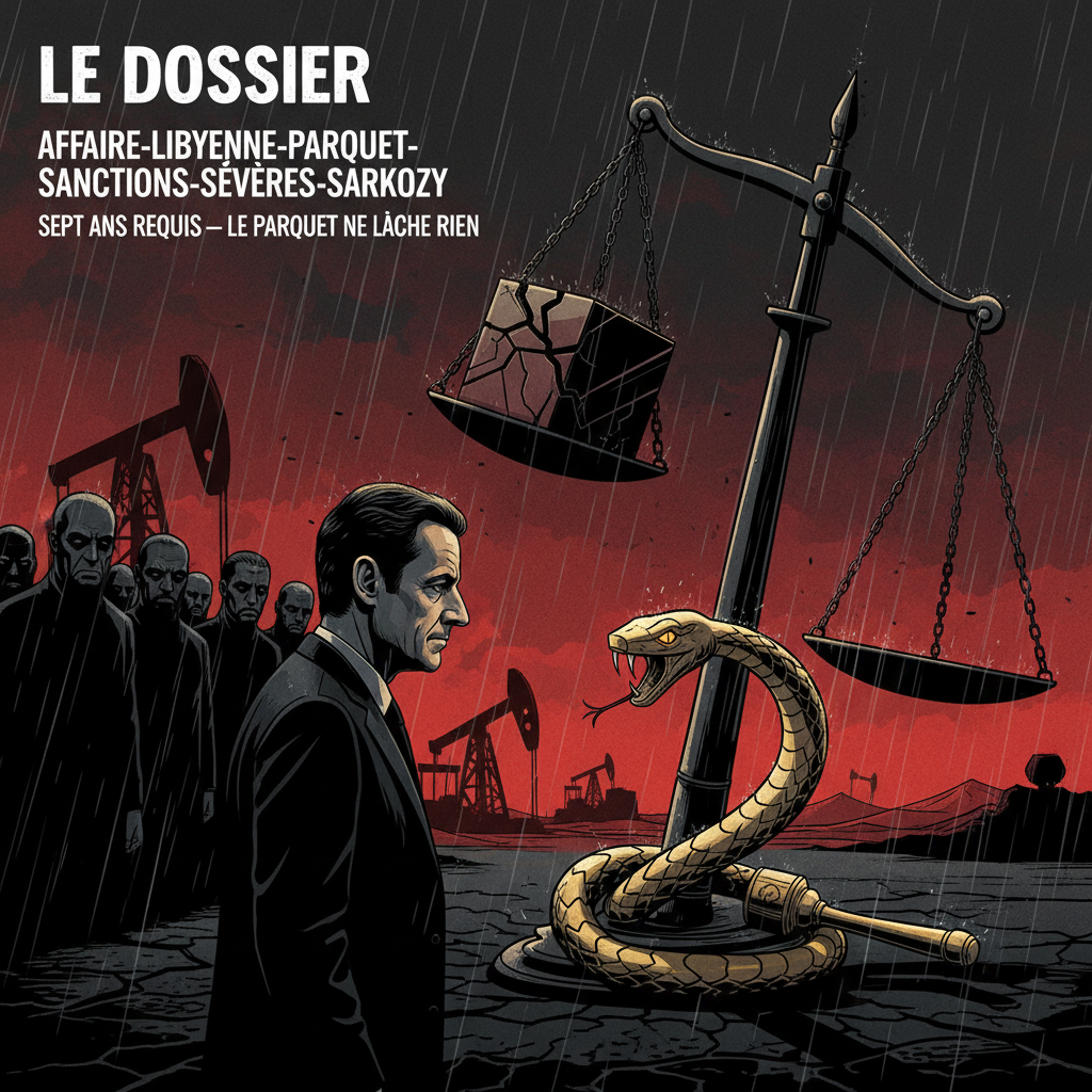 Illustration: Affaire libyenne : sept ans requis contre Sarkozy — le parquet ne lâche rien