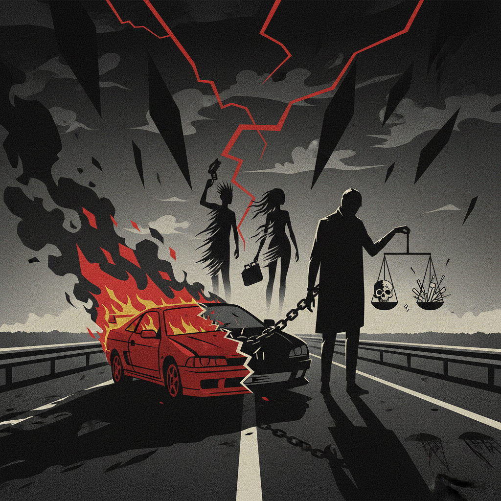Illustration: Chauffard drogué tue sa passagère sur le périphérique de Lille