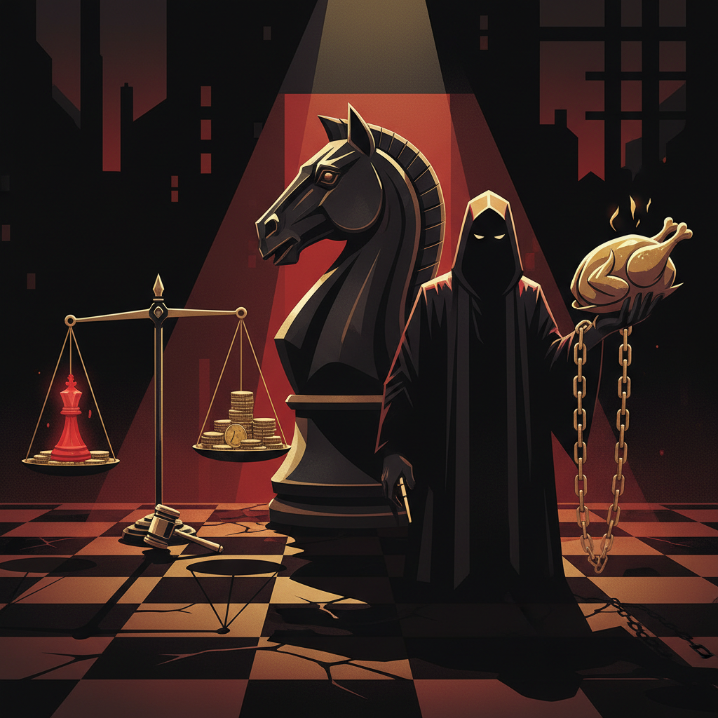 Illustration: Chouaïb Benbakir : le patron de Master Poulet, repris de justice et génie des échecs