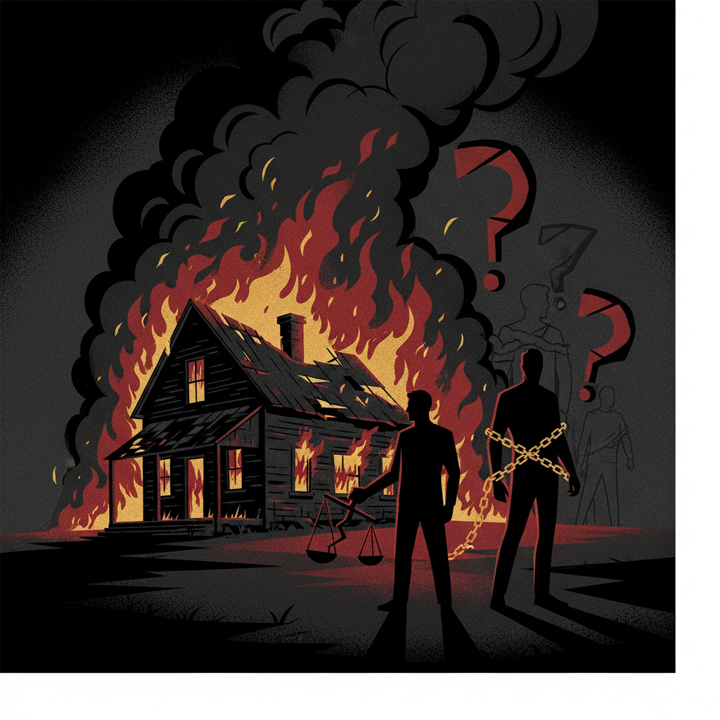 Illustration: La ferme de l'horreur brûle : nouvel acte criminel dans l'affaire Troadec