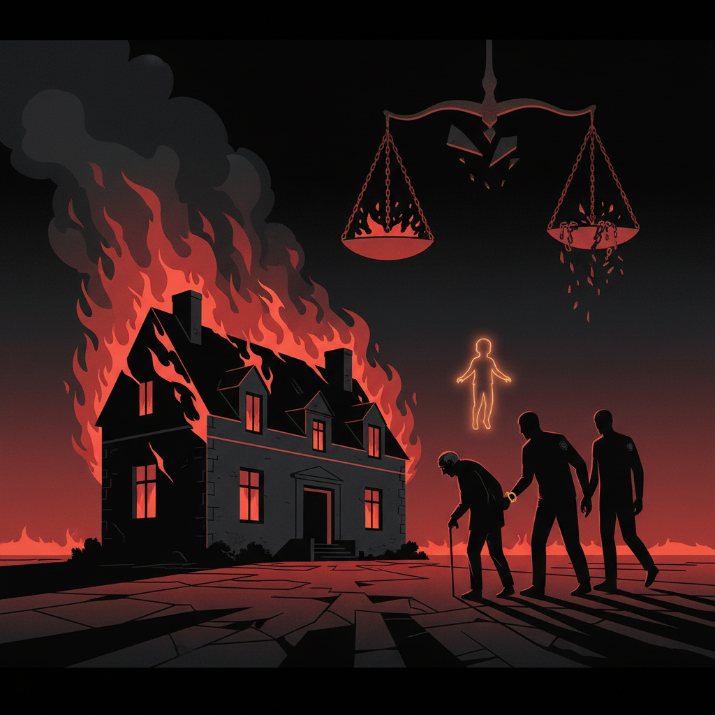 Illustration: Petit Émile : la maison des grands-parents incendiée, un septuagénaire arrêté