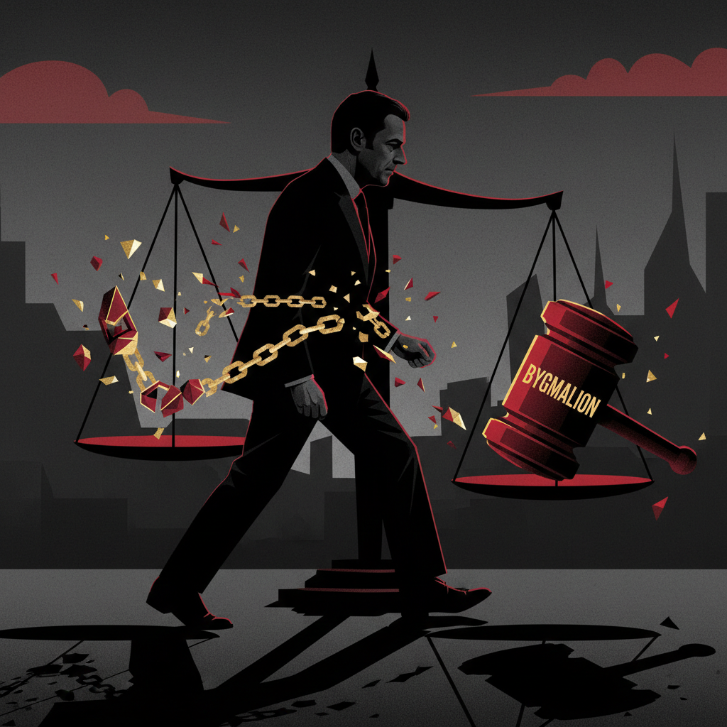 Illustration: Sarkozy échappe au bracelet : libération conditionnelle dans l’affaire Bygmalion