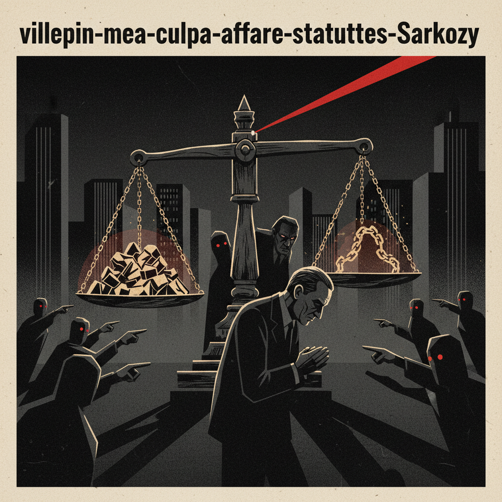 Illustration: Villepin craque : il accuse l'entourage de Sarkozy dans l'affaire des statuettes